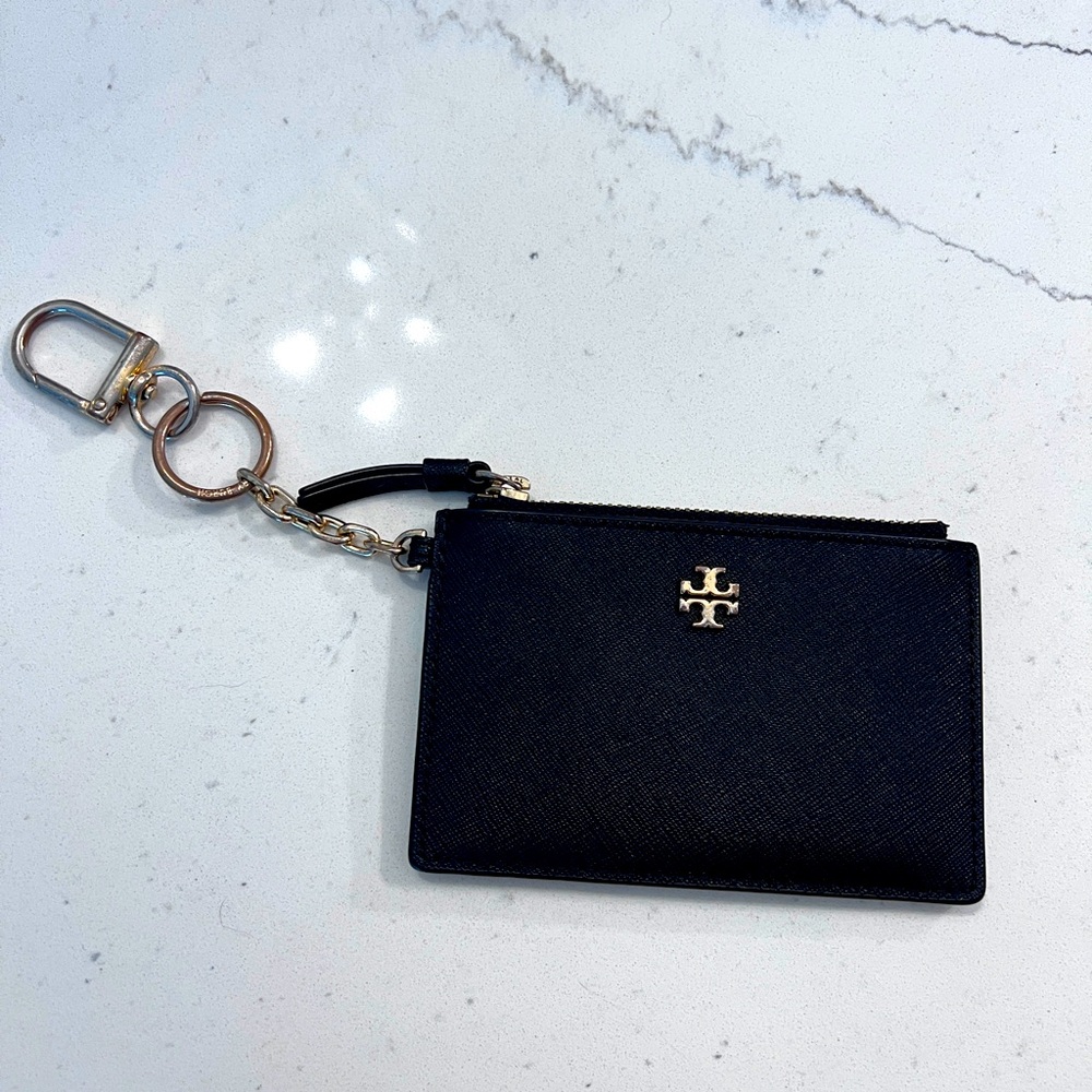 Tory Burch Keychain Zip Pouch / Card Holder